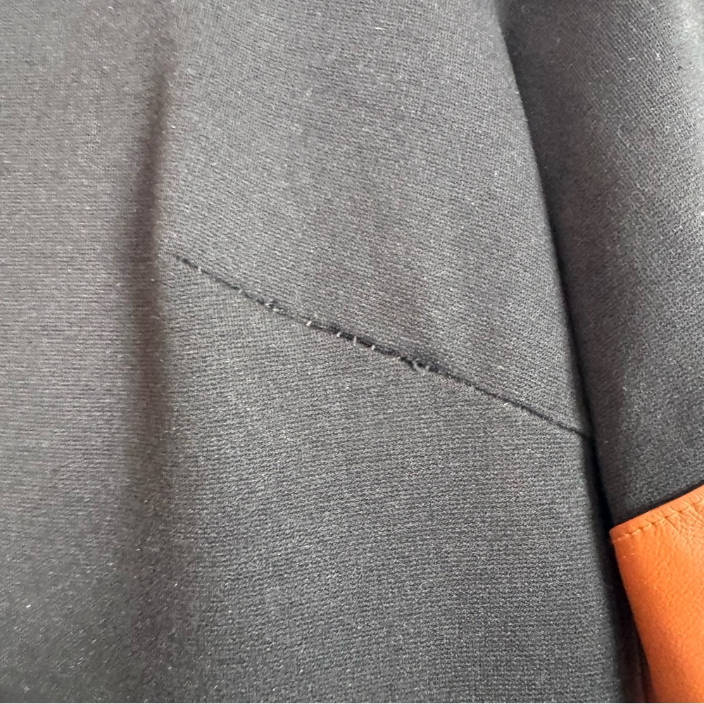 Eliza J Dress Popover Faux Leather Trim Mini NEW - Picture 7 of 11